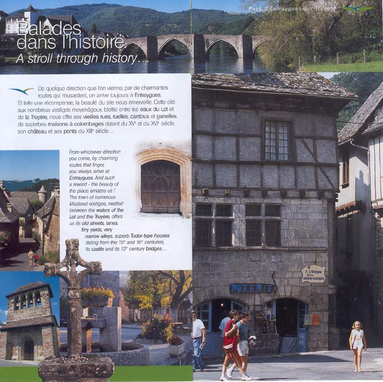 Entraygues, the town of numerous Medieval vestiges - France