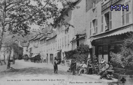 Quai Bastide 1915 - Entraygues - Aveyron