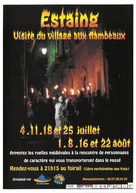 Les visites nocturnes aux flambeaux d'Estaing