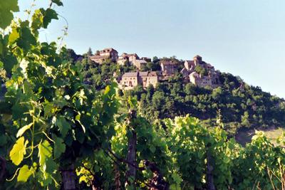 Du village de Cassagnes-Comtaux s'offre aussi une vue imprenable sur la vallée de Clairvaux et sur une partie du vignoble AOC de Marcillac.
