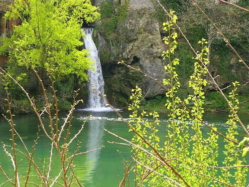 Les cascades de Creissels ou dîtes de l'Homède dans l'Aveyron.