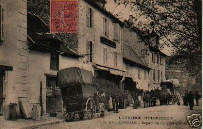 Entraygues - Départ du courrier d'Aurillac - Aveyron - France