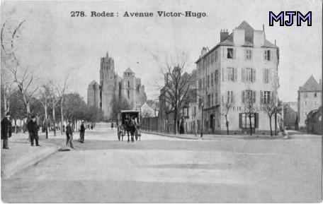 Photo ancienne de Rodez - Bd Victor Hugo - Aveyron